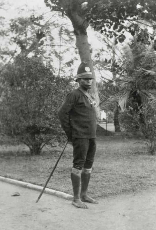 Durban Borough Police. Zulu Policeman 1890.