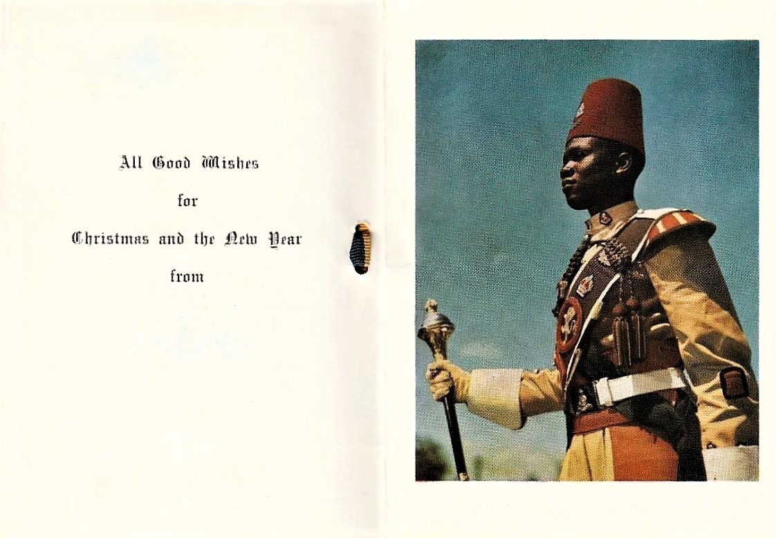 Nongqai blog south african forces history kenya police colonial Askari on Xmas card