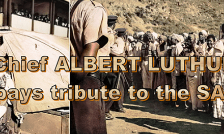 1959 DURBAN RIOTS: CHIEF ALBERT LUTHULI PAYS TRIBUTE TO SAP