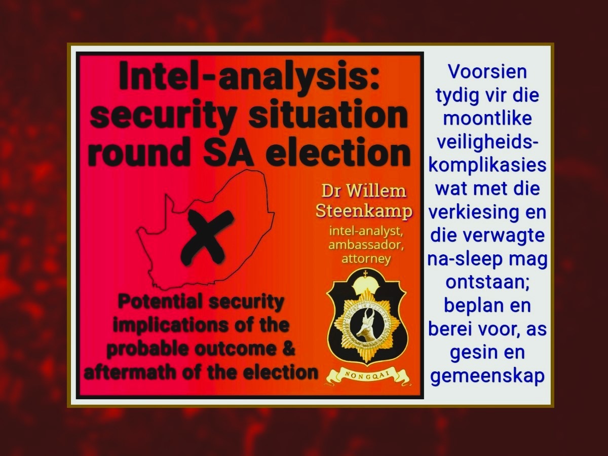 Intel Analysis security situation round SA elections feature image