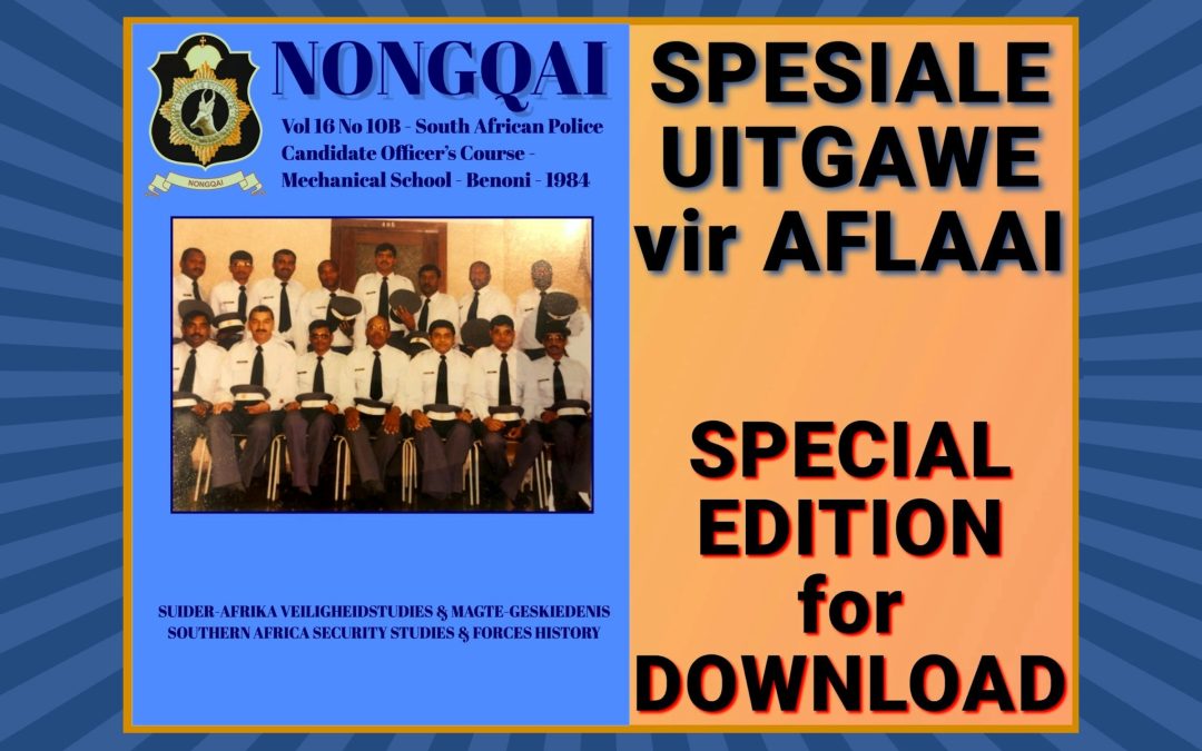 SOUTH AFRICAN POLICE CANDIDATE OFFICERS COURSE AT MECHANICAL SCHOOL BENONI 1984